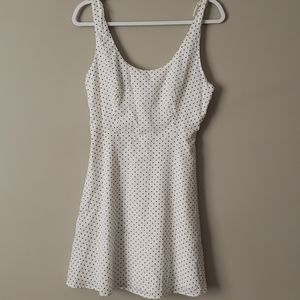 Zara polka dot white dress